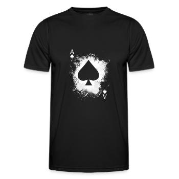 Poker Pokerspieler Texas Holdem - T-shirt sport Homme - noir - Devant - AI Model Male 178 dark (178cm)