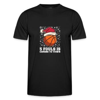 Basketteur - T-shirt sport Homme - noir - Devant - AI Model Male 178 dark (178cm)