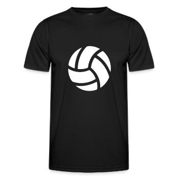 Beach volleyball Volleyball Volleyball Ball sports - Men's Functional T-Shirt - black - Front - AI Model Male 178 dark (178cm)