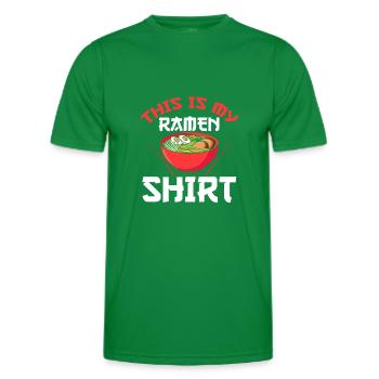 Ramen Ramen Merchandise Japanese Gift - Men's Functional T-Shirt - kelly green - Front - AI Model Male 178 dark (178cm)