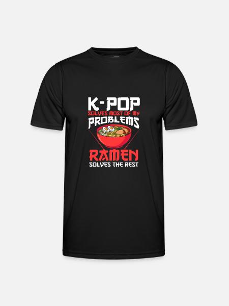 K-Pop & Ramen K-Pop Gift - Men's Functional T-Shirt - black