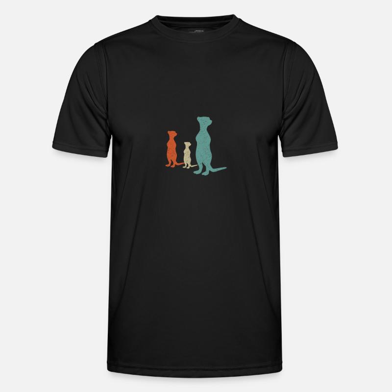 Erdmännchen Männer Funktions-T-Shirt