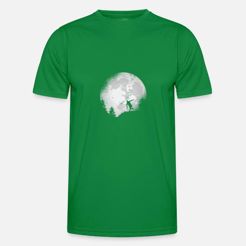 Disc Golf Flugscheibe Discgolfer Geschenk Vollmond Männer Funktions-T-Shirt