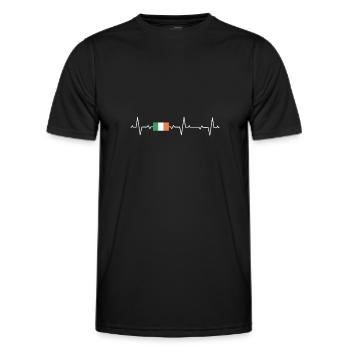 Ireland Irish Irish flag Irish gift - Men's Functional T-Shirt - black - Front - AI Model Male 178 dark (178cm)