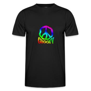Hippie - T-shirt sport Homme - noir - Devant - AI Model Male 178 dark (178cm)
