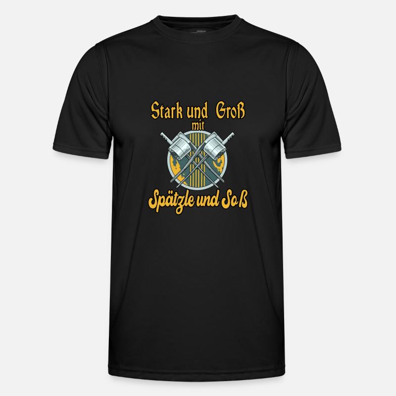Spätzle und Soß Männer Funktions-T-Shirt