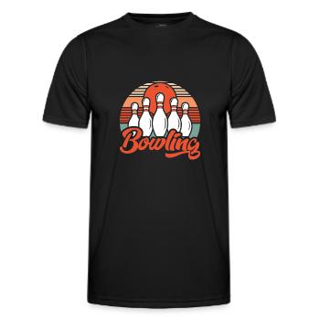 Bowling bowling bowling cadeau de bowling - T-shirt sport Homme - noir - Devant - AI Model Male 178 dark (178cm)