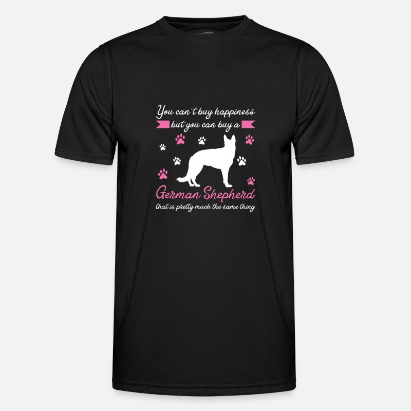 Deutscher Schäferhund Deutscher Schäferhund - Männer Funktions-T-Shirt - Schwarz