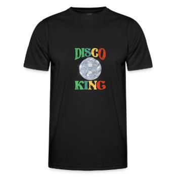 Disco - Männer Funktions-T-Shirt - Schwarz - Vorne - AI Model Male 178 dark (178cm)