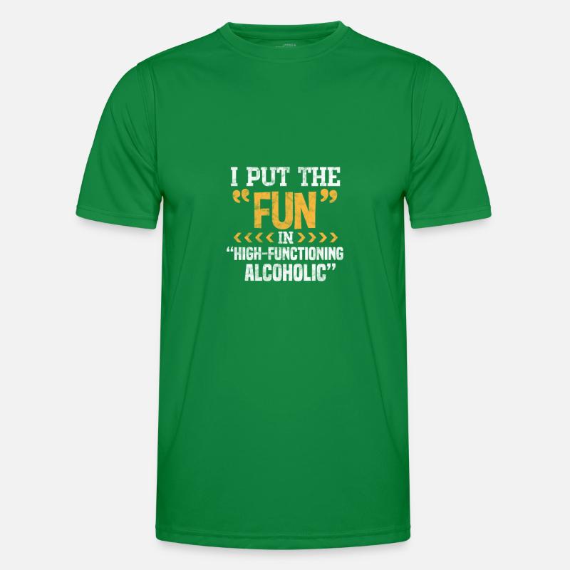 Alkohol Männer Funktions-T-Shirt