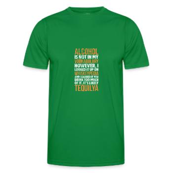 Alcool - T-shirt sport Homme - vert - Devant - AI Model Male 178 dark (178cm)