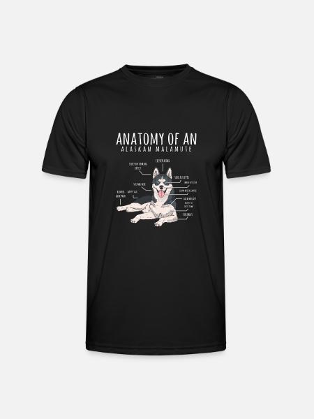 Alaskan Malamute Funny Dog Proprietario - Maglietta sportiva per uomo - nero