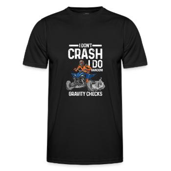 Quad-Quad-Radtour Quad Geschenk - Männer Funktions-T-Shirt - Schwarz - Vorne - AI Model Male 178 dark (178cm)