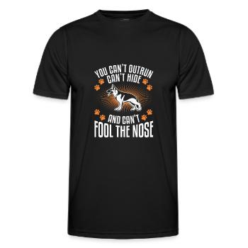 Polizeibeamter Deutscher Schäferhund Hunde Hund - Männer Funktions-T-Shirt - Schwarz - Vorne - AI Model Male 178 dark (178cm)
