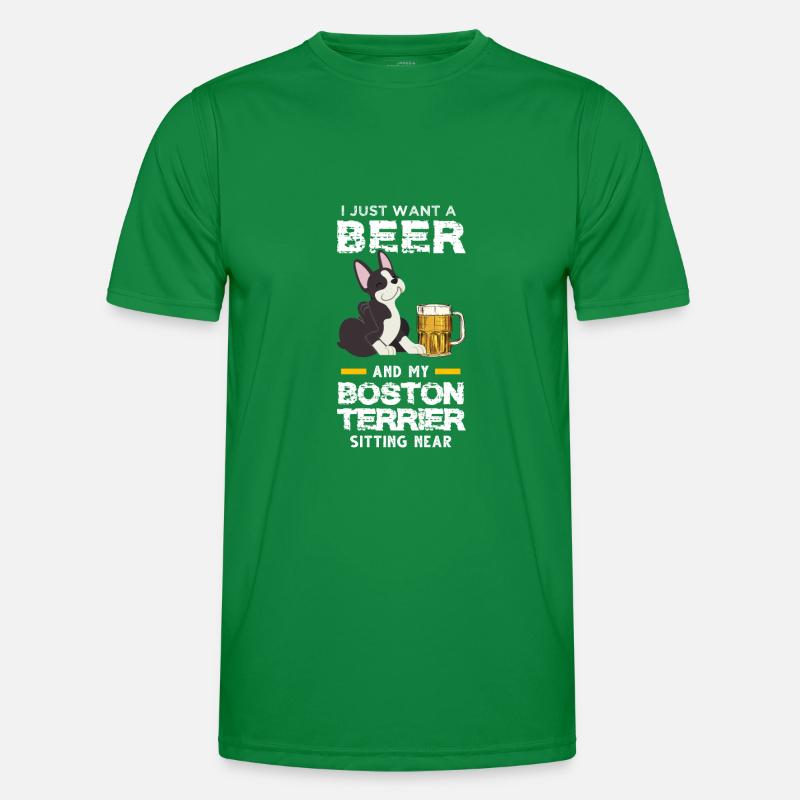 Bier & Boston Terrier Bier Geschenk Männer Funktions-T-Shirt