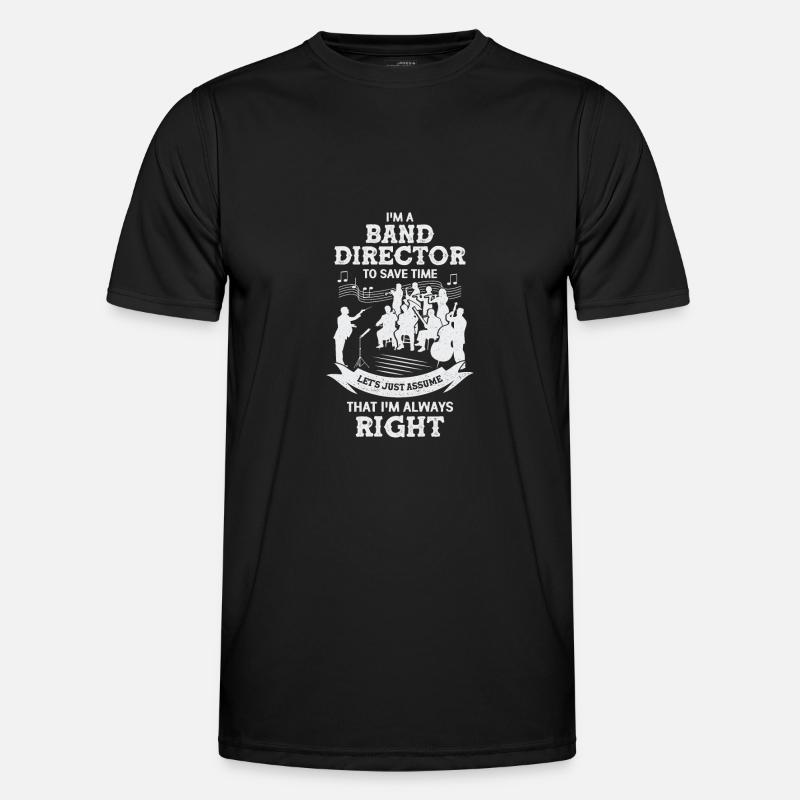 Dirigent Dirigieren Orchester Geschenk - Männer Funktions-T-Shirt - Schwarz