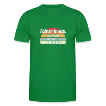 Father-in-law Father-in-law gift - Men's Functional T-Shirt - kelly green - Front - AI Model Male 178 dark (178cm)