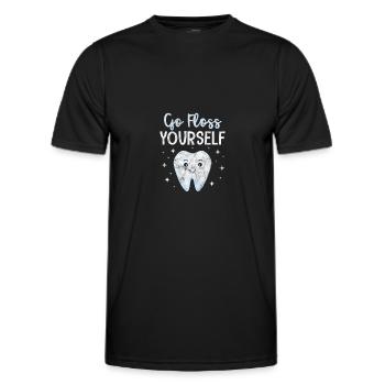 Zahnarzt - Männer Funktions-T-Shirt - Schwarz - Vorne - AI Model Male 178 dark (178cm)