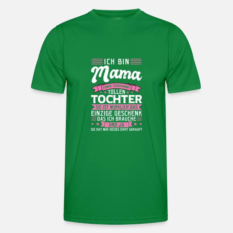 Mama Tochter Mutter Geschenk Männer Funktions-T-Shirt