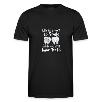 Zahnarzt - Männer Funktions-T-Shirt - Schwarz - Vorne - AI Model Male 178 dark (178cm)