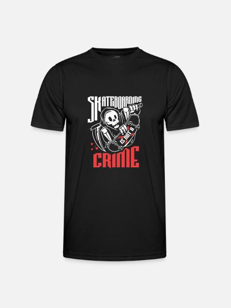 Skateboarding Skateboard - Männer Funktions-T-Shirt - Schwarz