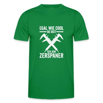Zerspaner Fräser Dreher - Männer Funktions-T-Shirt - Kelly Green - Vorne - AI Model Male 178 dark (178cm)