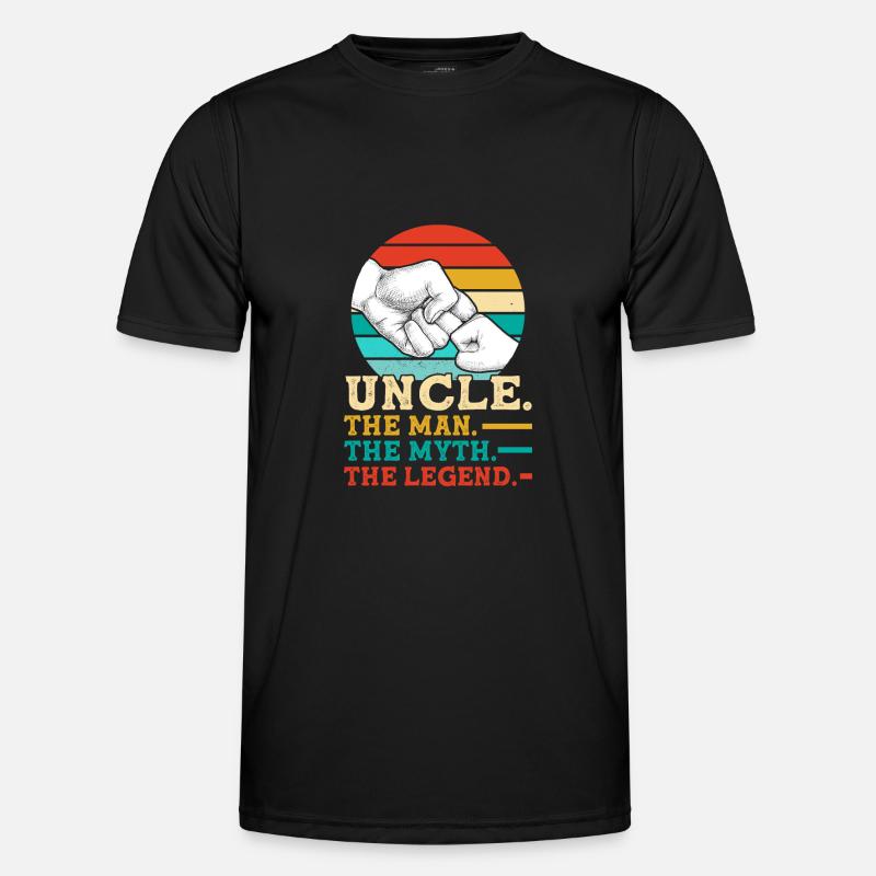 Uncle uncle gift - Men's Functional T-Shirt - black