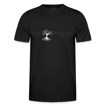 Tree Old Lonely Tree Old Tree Leafless Tree - Men's Functional T-Shirt - black - Front - AI Model Male 178 dark (178cm)