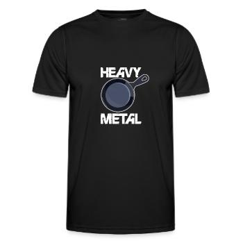 Cuisine cuisine cuisine cuisine restaurant chef cadeau - T-shirt sport Homme - noir - Devant - AI Model Male 178 dark (178cm)
