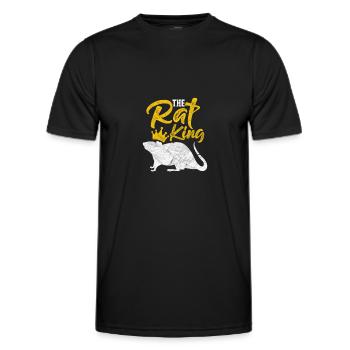 Rat - T-shirt sport Homme - noir - Devant - AI Model Male 178 dark (178cm)