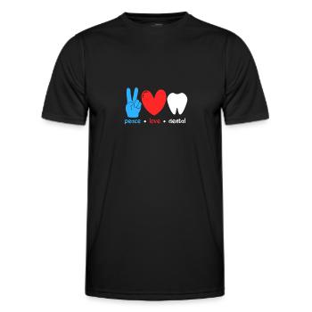Dentiste Dentiste Dentiste Dentist Dents Cadeau - T-shirt sport Homme - noir - Devant - AI Model Male 178 dark (178cm)
