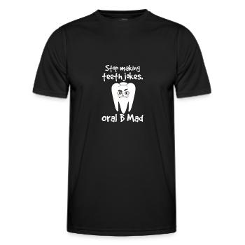 Dentiste Dentiste Dentiste Dentist Dents Cadeau - T-shirt sport Homme - noir - Devant - AI Model Male 178 dark (178cm)