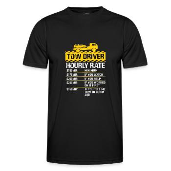 Dépanneur conducteur dépanneur dépanneur - T-shirt sport Homme - noir - Devant - AI Model Male 178 dark (178cm)