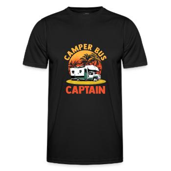 Caravane Camping-car Caravan Camper - T-shirt sport Homme - noir - Devant - AI Model Male 178 dark (178cm)