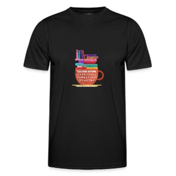 Read - Men's Functional T-Shirt - black - Front - AI Model Male 178 dark (178cm)
