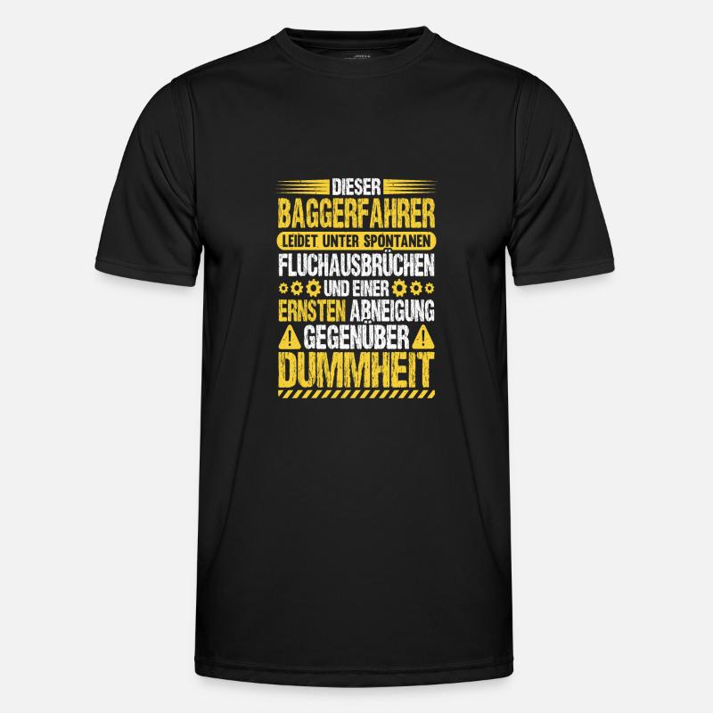 Baggerfahrer Humor Bagger Fahren Baggerführer Männer Funktions-T-Shirt