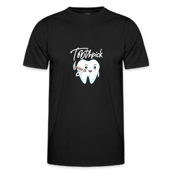Dentiste Dentiste Dentiste Dentist Dents Cadeau - T-shirt sport Homme - noir - Devant - AI Model Male 178 dark (178cm)