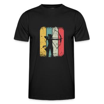 Archery Archery Archery Archer - Men's Functional T-Shirt - black - Front - AI Model Male 178 dark (178cm)