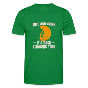 Alpinisme Grimpeurs - T-shirt sport Homme - vert - Devant - AI Model Male 178 dark (178cm)