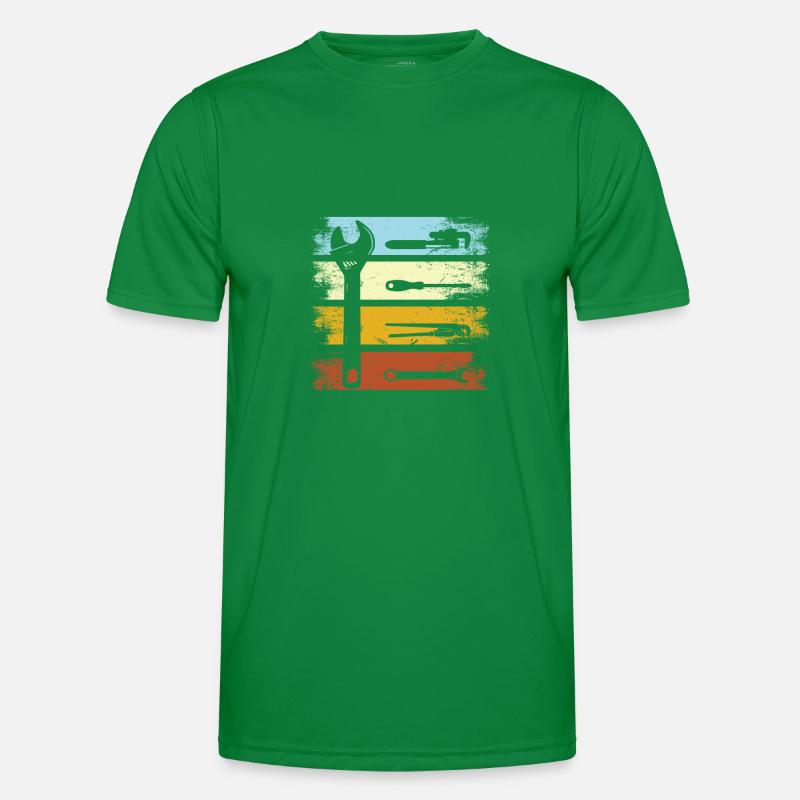 Vintage Plumber Tools Männer Funktions-T-Shirt
