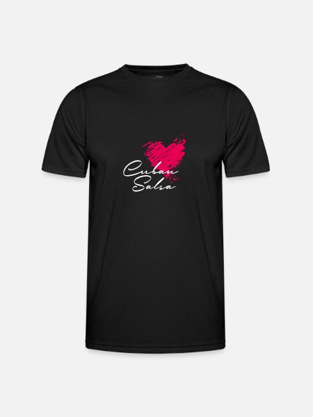 Cuban salsa Salsa Dance - Men's Functional T-Shirt - black