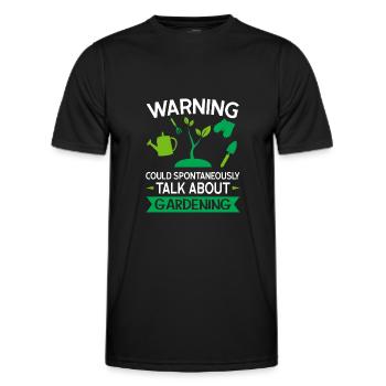 Nursery Gardener Gift - Men's Functional T-Shirt - black - Front - AI Model Male 178 dark (178cm)