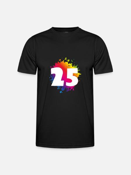 25 Number of blobs - Men's Functional T-Shirt - black