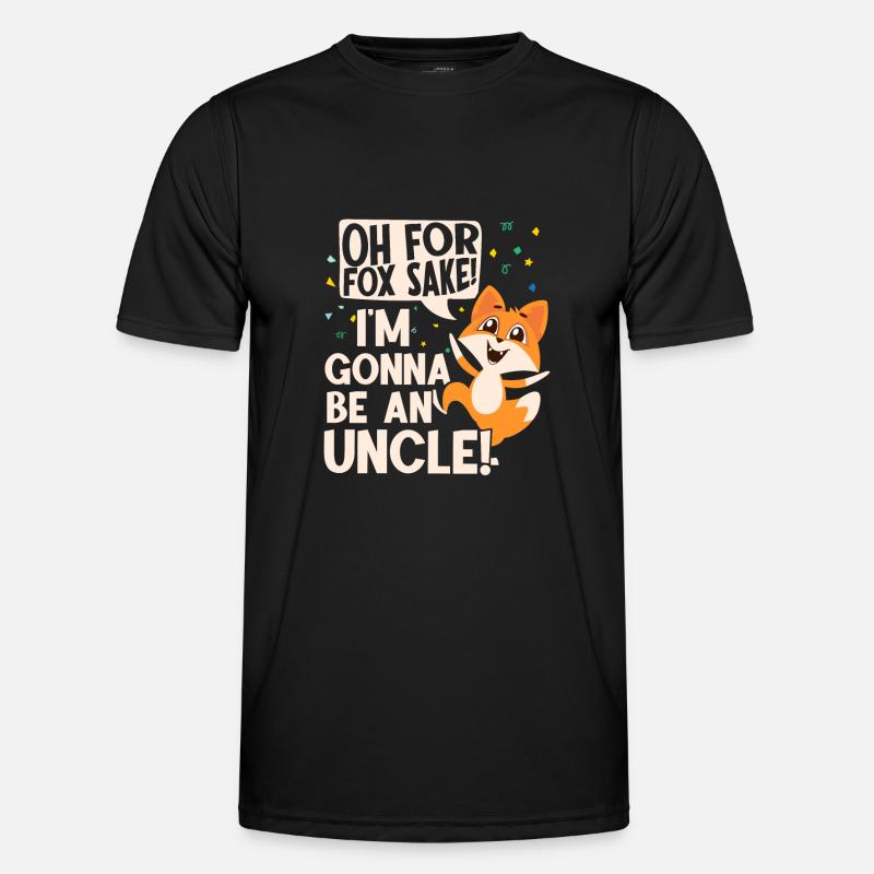 Ich Werde Onkel Stolz - Männer Funktions-T-Shirt - Schwarz