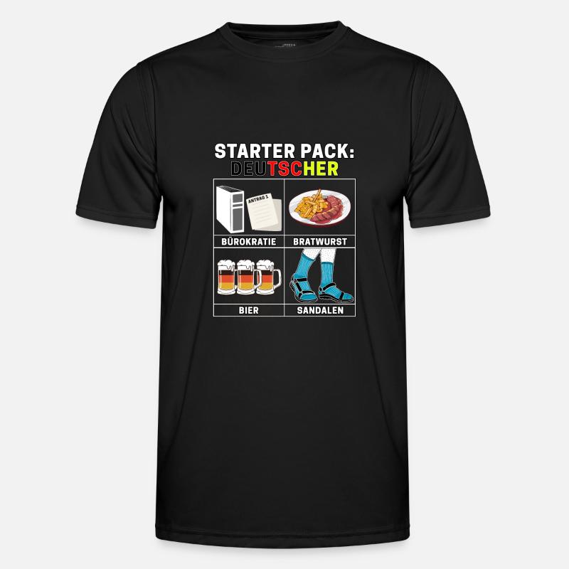 Funny starter pack sayings Typical German dad Men's Functional T-Shirt