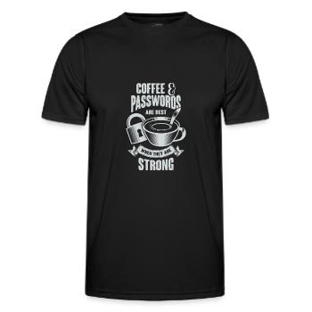 Cadeau d’agent de sécurité de l’information - T-shirt sport Homme - noir - Devant - AI Model Male 178 dark (178cm)