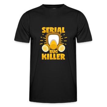 Insects Serial Killer Exterminators Pests - Men's Functional T-Shirt - black - Front - AI Model Male 178 dark (178cm)