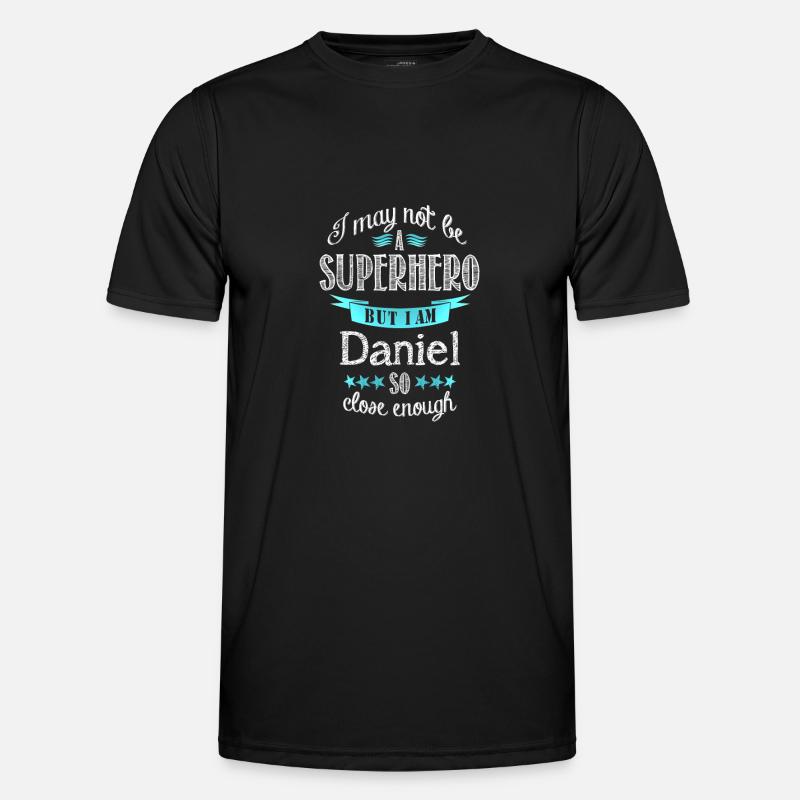 Daniel - Männer Funktions-T-Shirt - Schwarz