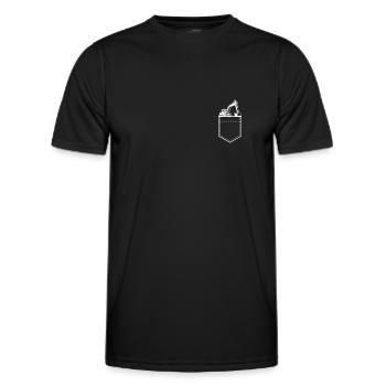 Bulldozer Baustelle Bagger Tasche Geschenk - Männer Funktions-T-Shirt - Schwarz - Vorne - AI Model Male 178 dark (178cm)