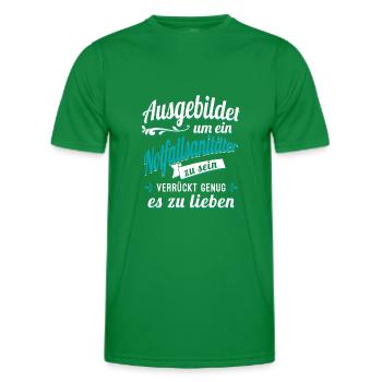 Notfallsanitäter Sanitäter Auszubildender Azubi - Männer Funktions-T-Shirt - Kelly Green - Vorne - AI Model Male 178 dark (178cm)